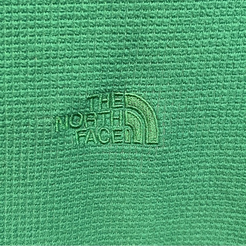 The North face men’s green glacier 1/4 zip fleece pullover size Large